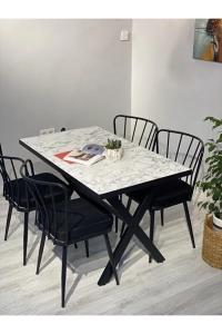 Yemek Masası Takımı 120x70 Ve 4 Adet Güneş Sandalye